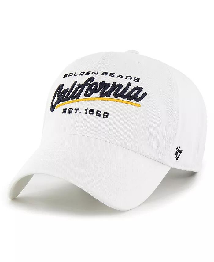 

Женская белая шапка Cal Bears Sidney Clean Up Adjustable '47 Brand