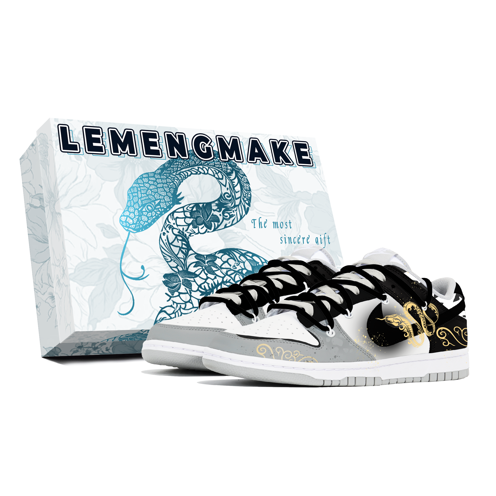 

Nike Кроссовки для скейтбординга Dunk Joy Lemon, износостойкие, белые, мужские