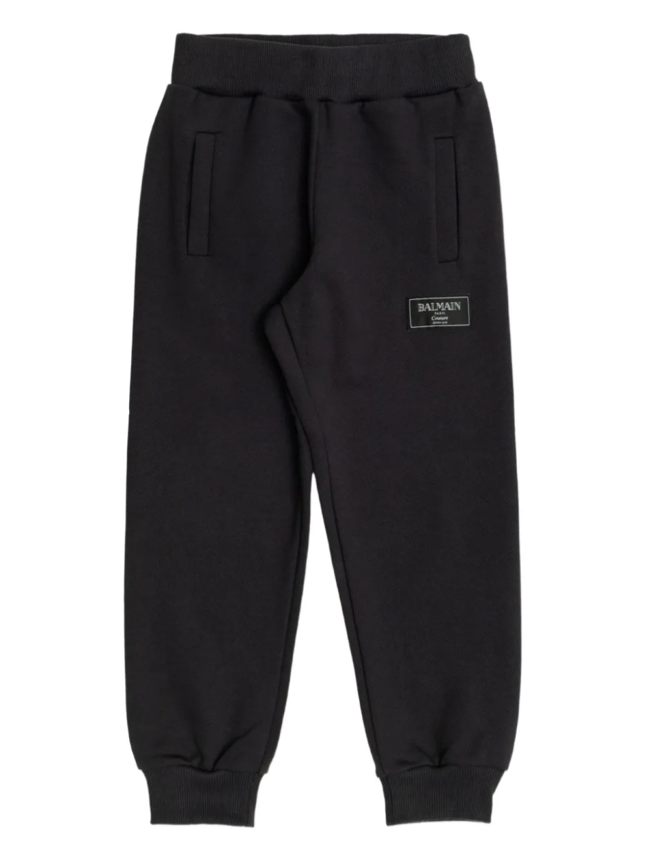 

Спортивные брюки с нашивкой-логотипом Balmain Kids, черный