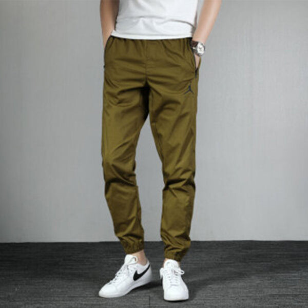 Спортивные штаны Air Jordan Jumpman Casual Woven Sports Pants Green, зеленый — фото 3