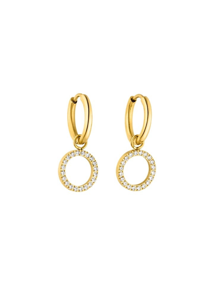 

PURELEI Серьги-кольца Closed Glow в золотом исполнении