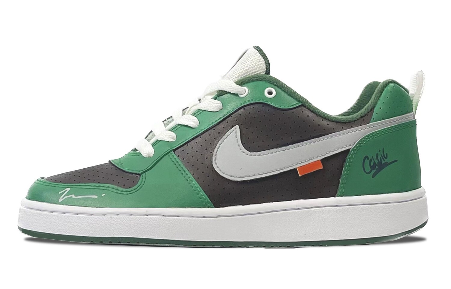 

Кроссовки Nike Court Borough Skateboard Shoes Women's Low-Top Green, зеленый