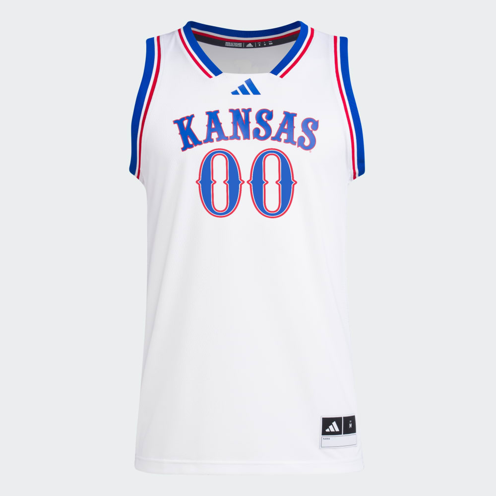 

Спортивный топ Adidas Kansas Jayhawks Home Swingman Jersey, цвет White/Royal Blue