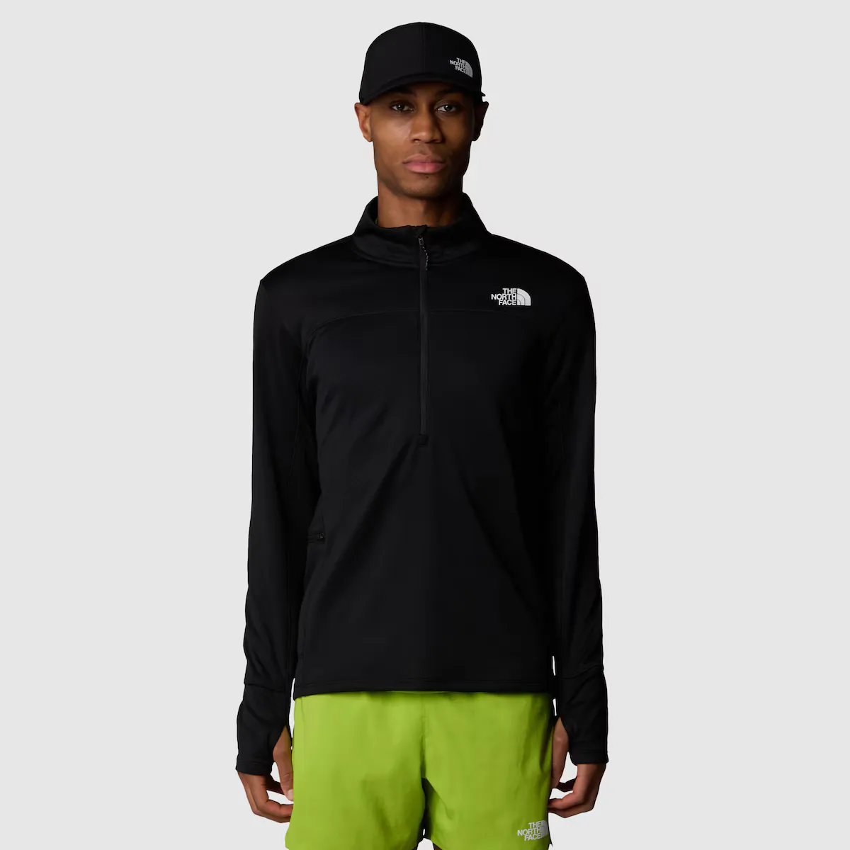 

Мужская зимняя теплая флисовая кофта The North Face, черный