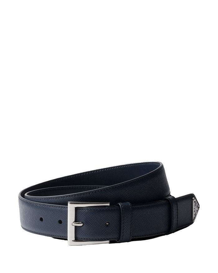 

Ремень из кожи Saffiano Prada, синий