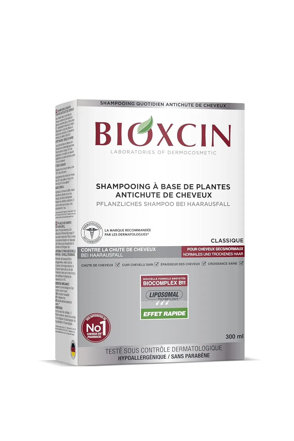 Натуральный шампунь против выпадения волос 300 мл от Bioxcin