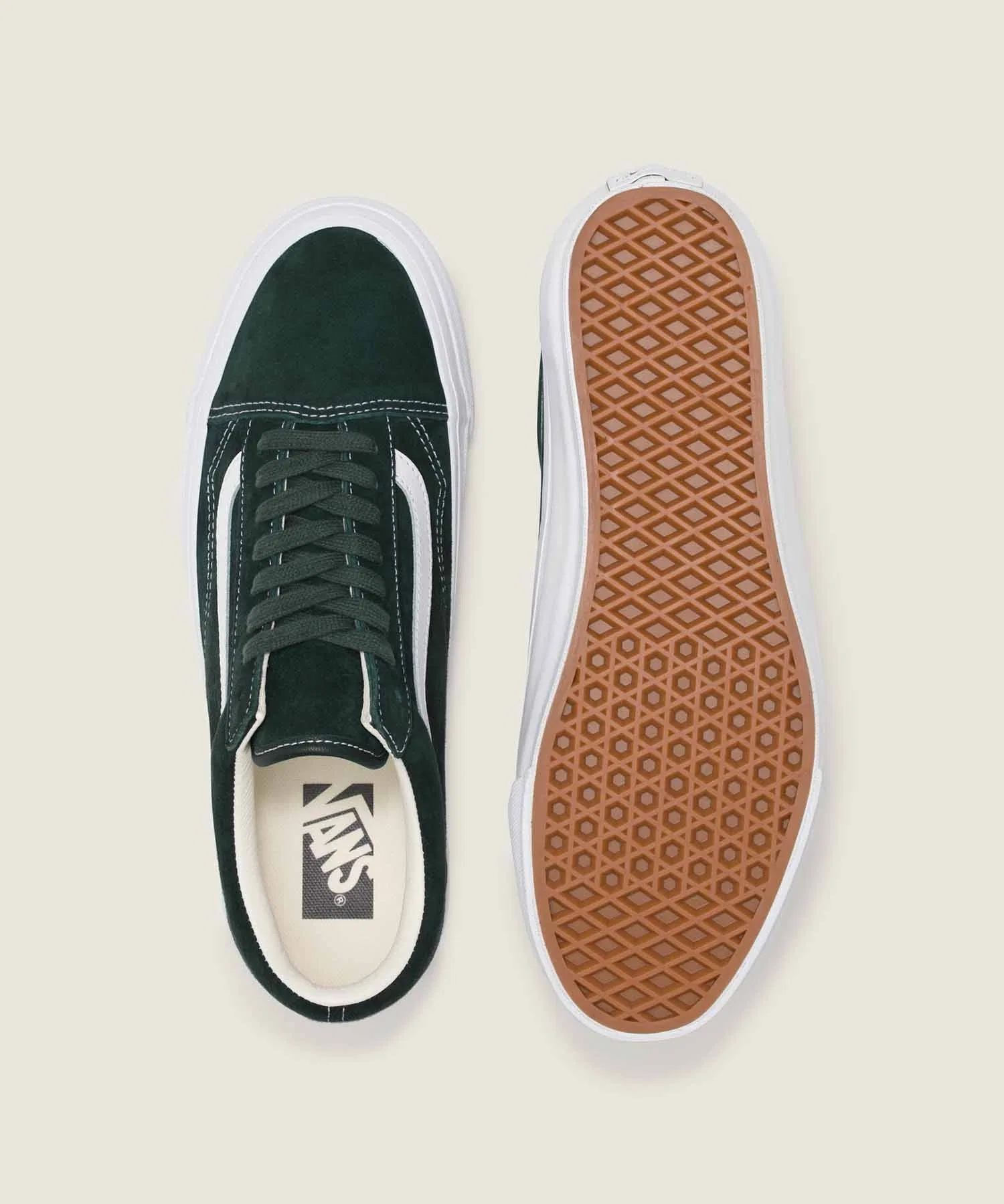 Унисекс кроссовки VANS PREMIUM Old Skool зелёные — фото 3