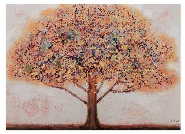 

Акриловая картина ручной работы KUNSTLOFT Baum der Erinnerung цвет orange/rot