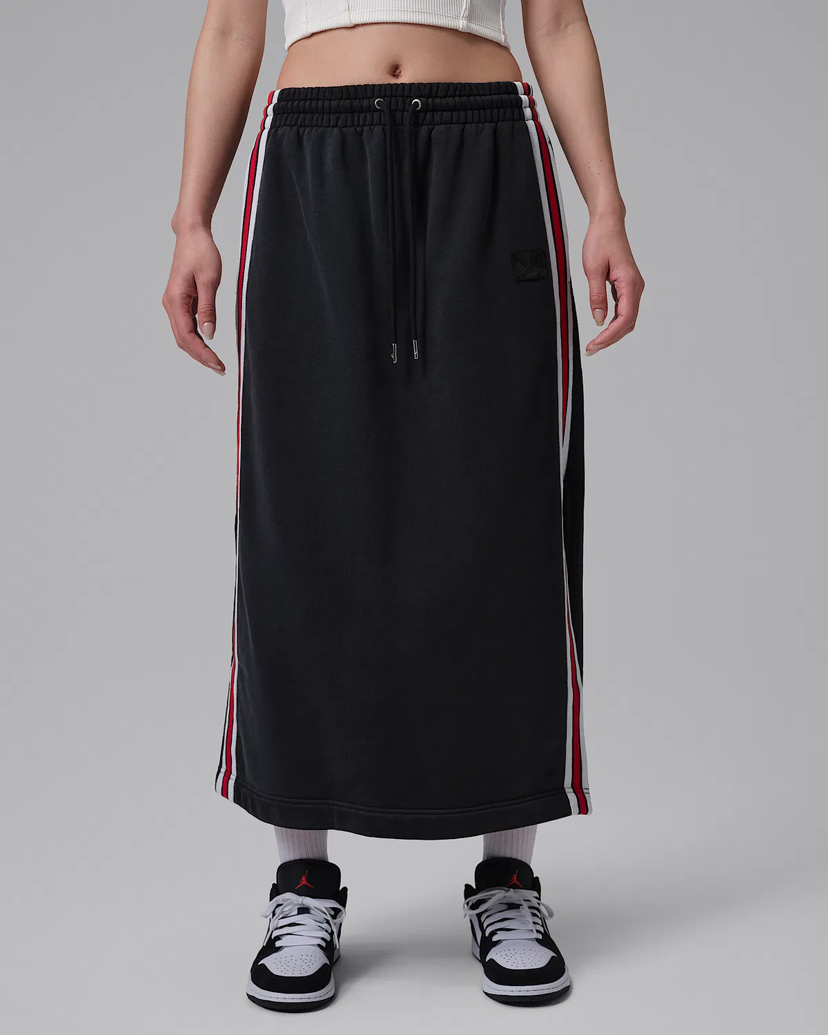 Женская юбка Jordan Flight Fleece, Black/Dark Smoke Grey