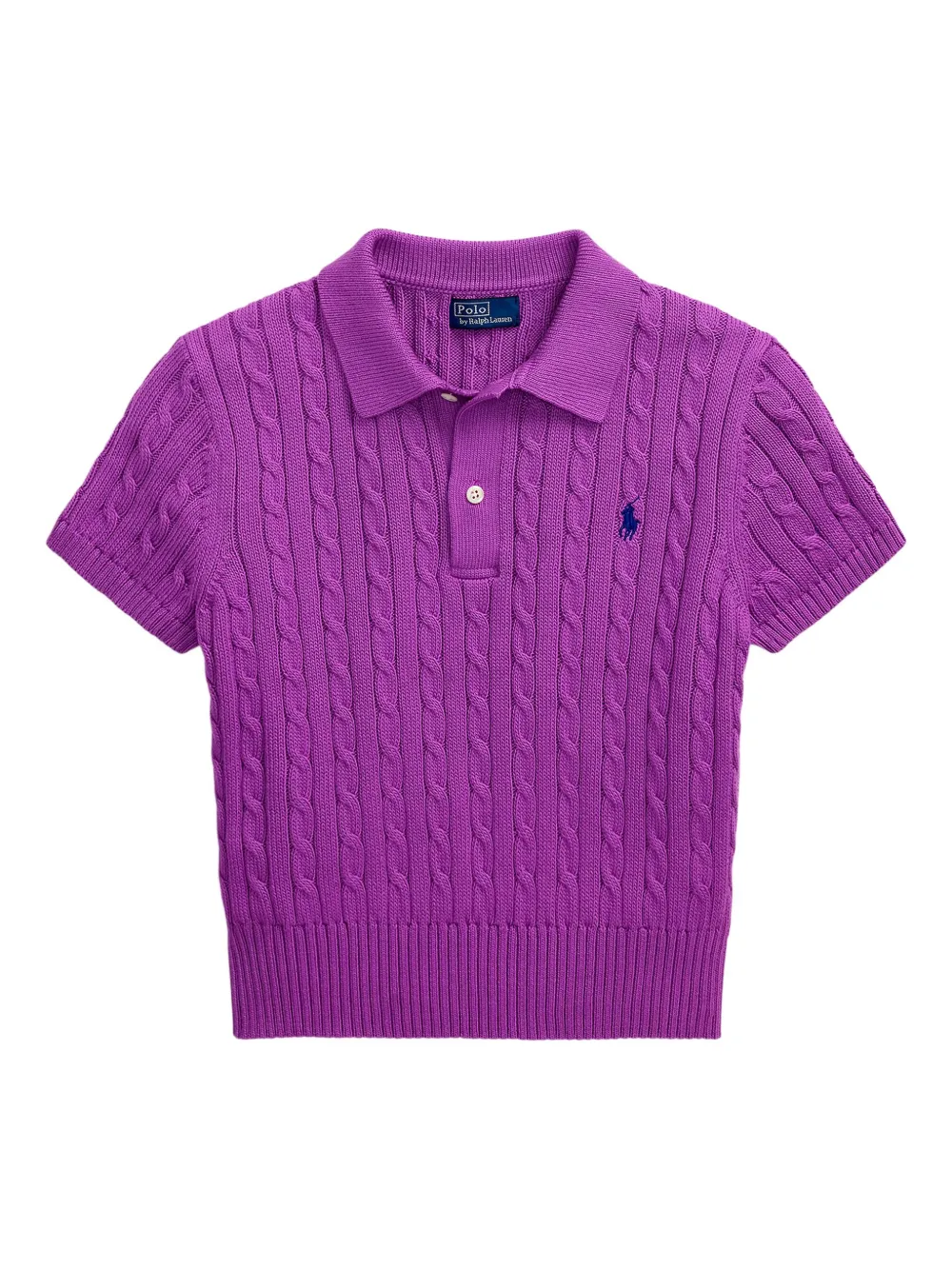 

Рубашка поло фактурной вязки POLO RALPH LAUREN, фиолетовый