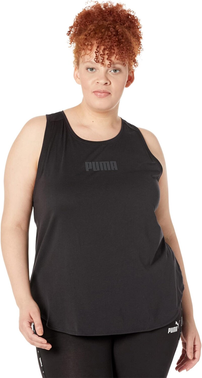 

Топ PUMA Plus Size Train Logo Tank, цвет Puma Black