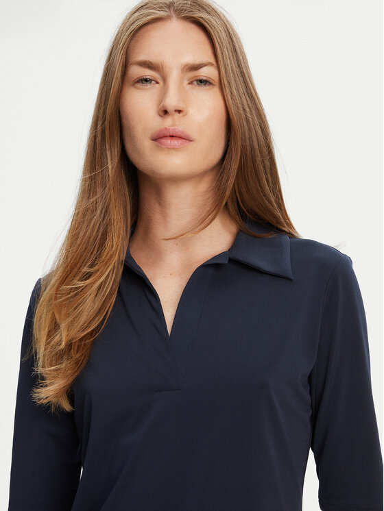 Рубашка поло облегающего кроя LV044C221G Calvin Klein, синий — фото 4