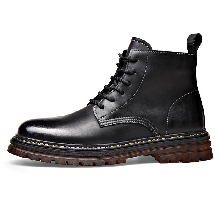 

YEDANI Черные короткие ботинки Martin мужские однослойные, цвет Black Single Layer Shoes