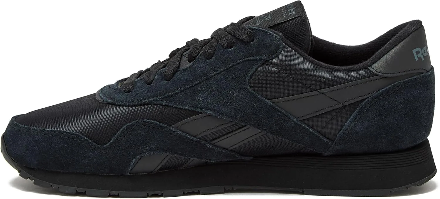 Кроссовки Reebok Klassische Nylon для Herren, Tennisschuhe, черный/серый — фото 3
