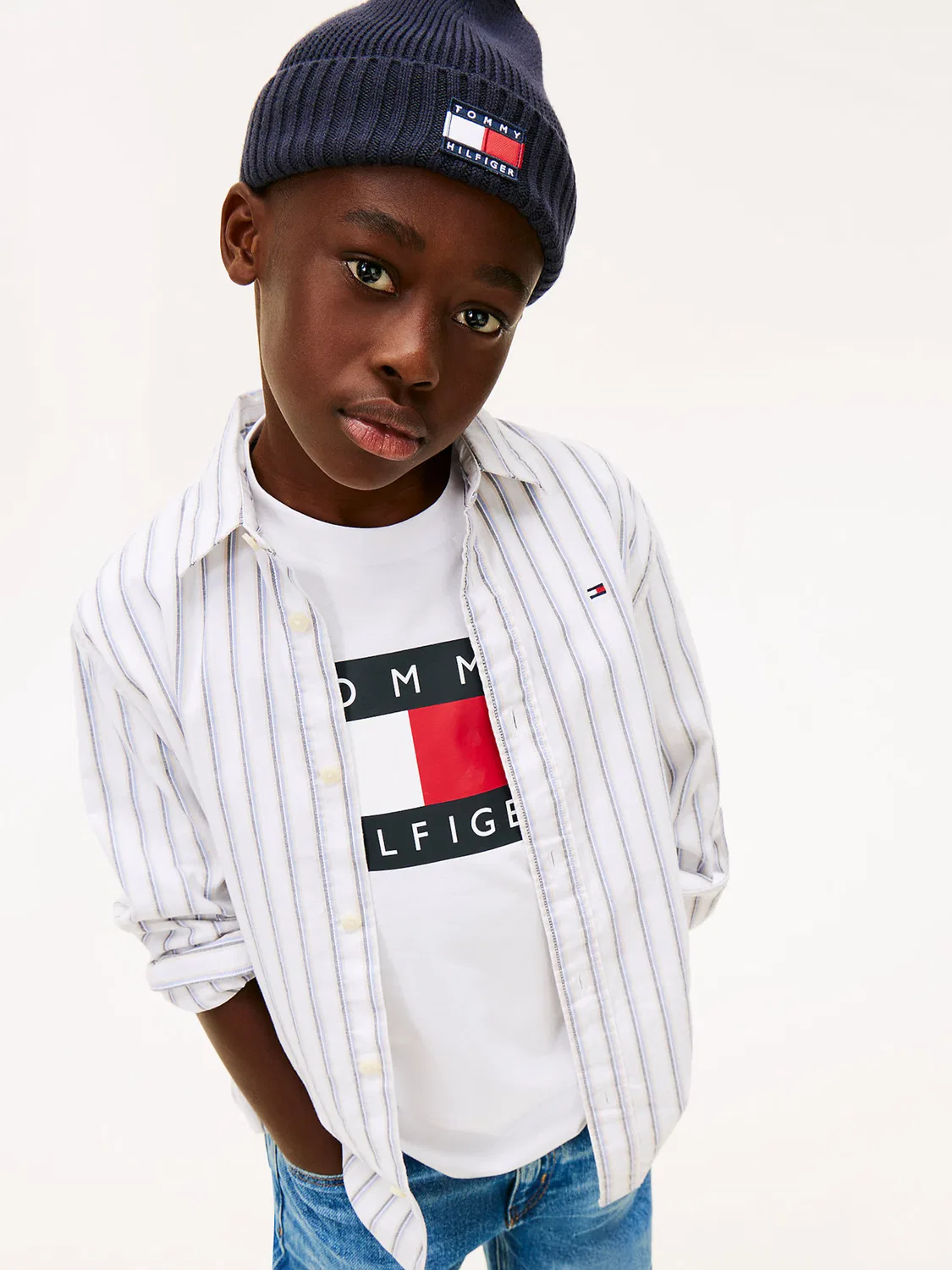 Рубашка на пуговицах стандартного кроя Tommy Hilfiger, White — фото 3