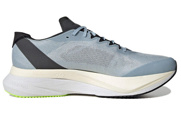 Кроссовки Adidas Adizero Boston 12 Running Shoes 'Wonder Blue Lucid Lemon', синий — фото 2