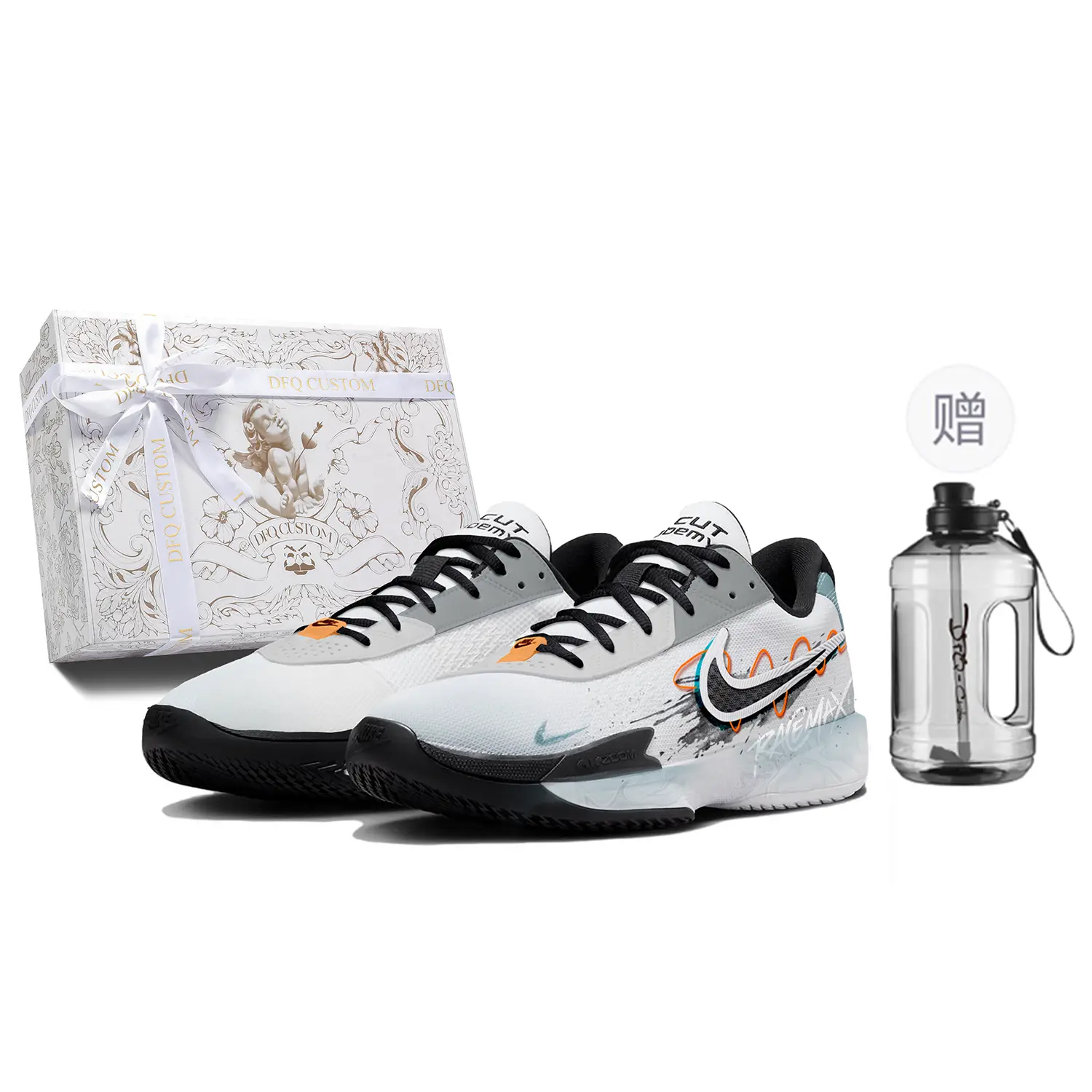 

Баскетбольные кроссовки Air Zoom GT Cut Basketball Shoes Unisex Low-Top Gray/Blue Nike