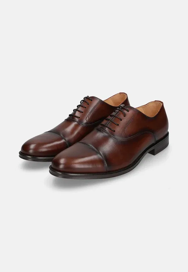 Полуботинки на шнуровке Henry Stevens smart lace ups, средне-коричневый — фото 2