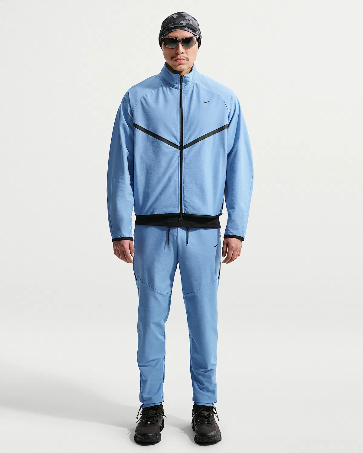 Мужская ветровка Dri-FIT Shori Knit Track Nike Sportswear Tech, Work Blue/Black — фото 4