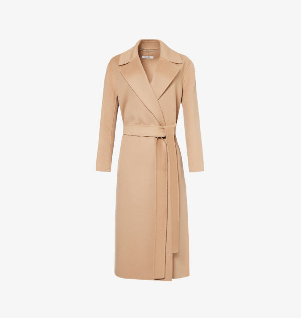 

Пальто из шерсти Livia с зазубренными лацканами S Max Mara, коричневый