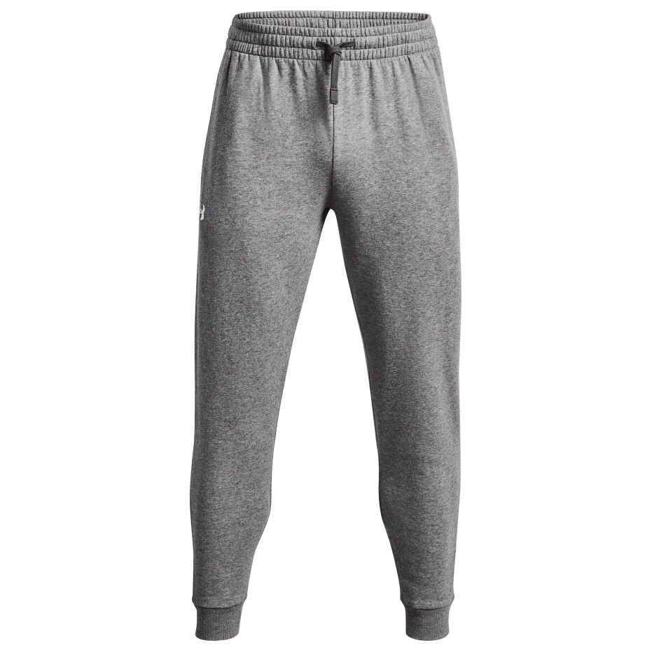 

Тренировочные брюки Under Armour Rival Fleece Joggers, цвет Castlerock Light Heather/White
