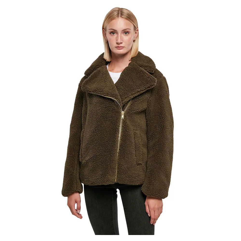 

Куртка Urban Classics Sherpa Biker, коричневый