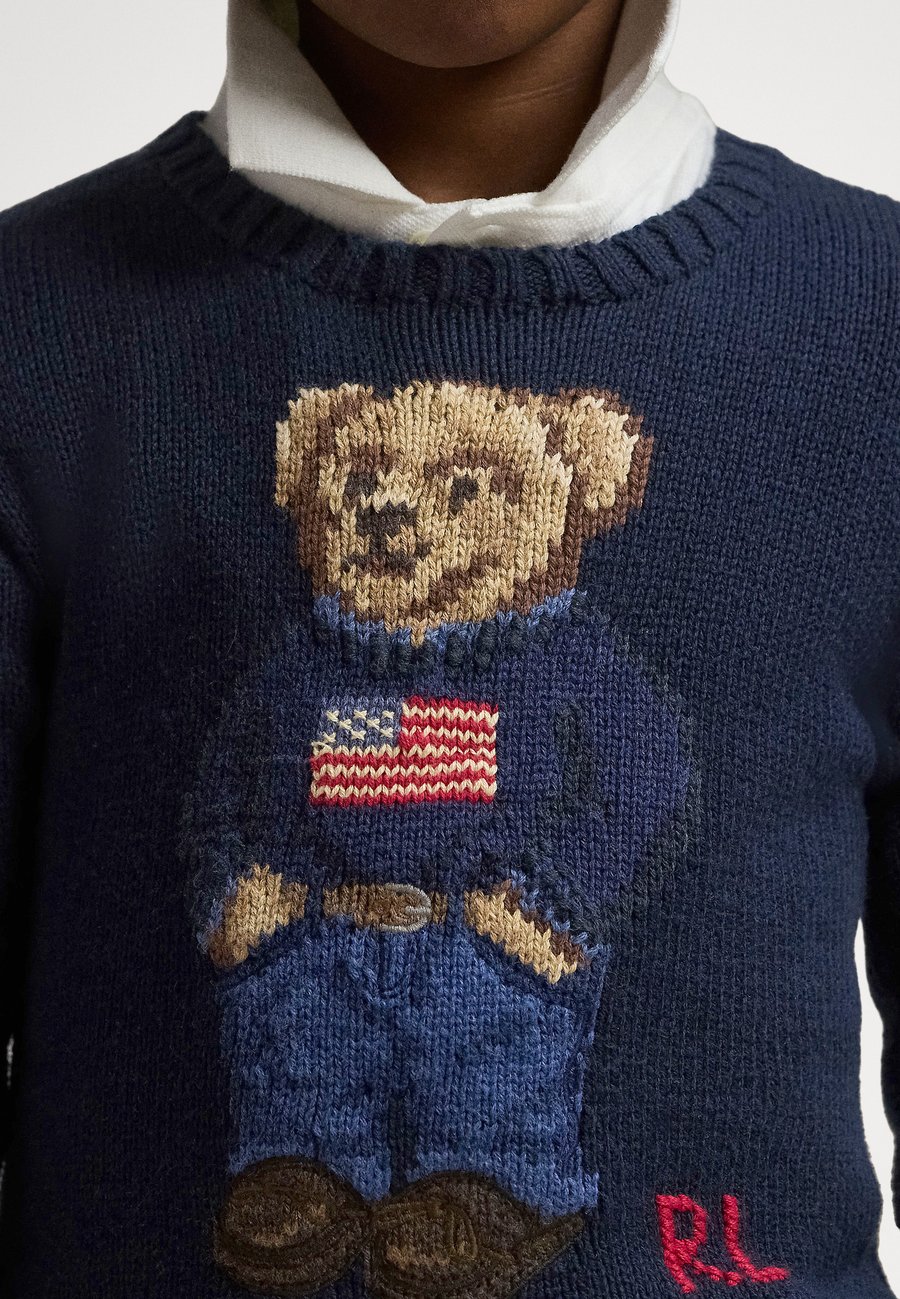 Джемпер Polo Ralph Lauren POLO BEAR COTTON SWEATER 2-7Y UNISEX, Navy/Dark Blue — фото 4