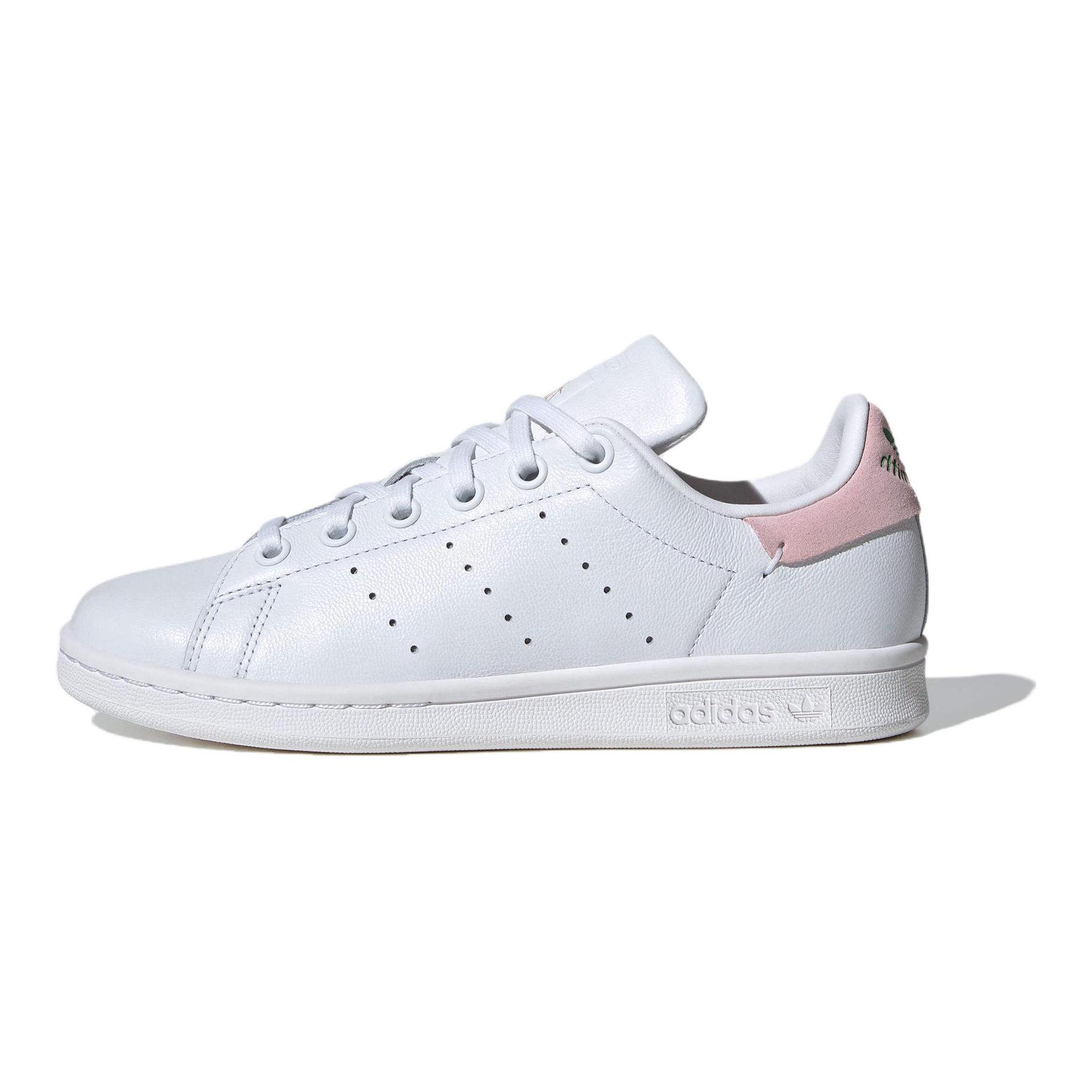 

STAN SMITH Low Top Детские скейтбординговые кроссовки Белые Розовые Подростки Adidas Originals