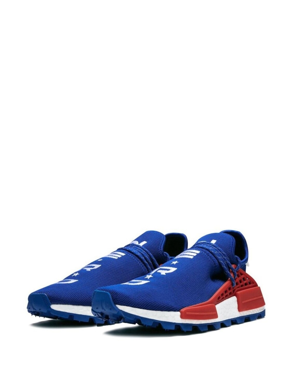 Кроссовки Pharrell x NMD Hu N.E.R.D Adidas, синий — фото 2