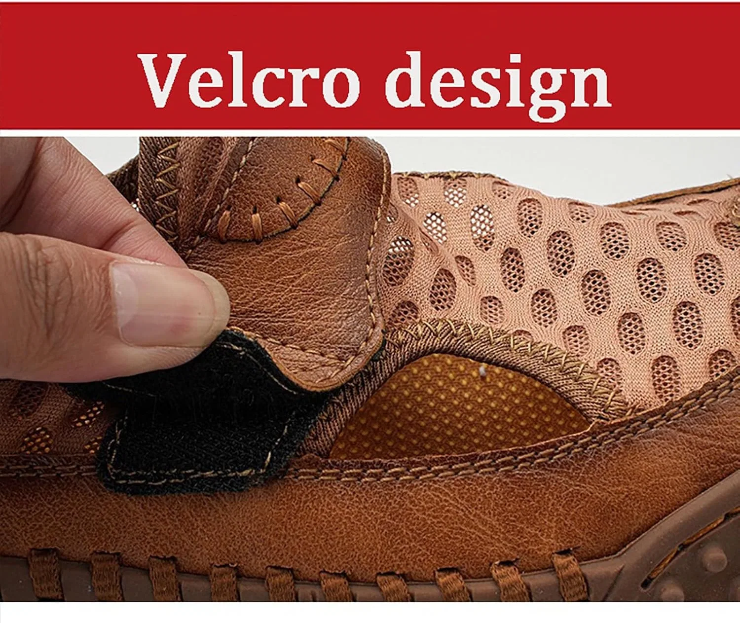 Мужские повседневные туфли Mesh Breathable Walking Loafers, серый — фото 4