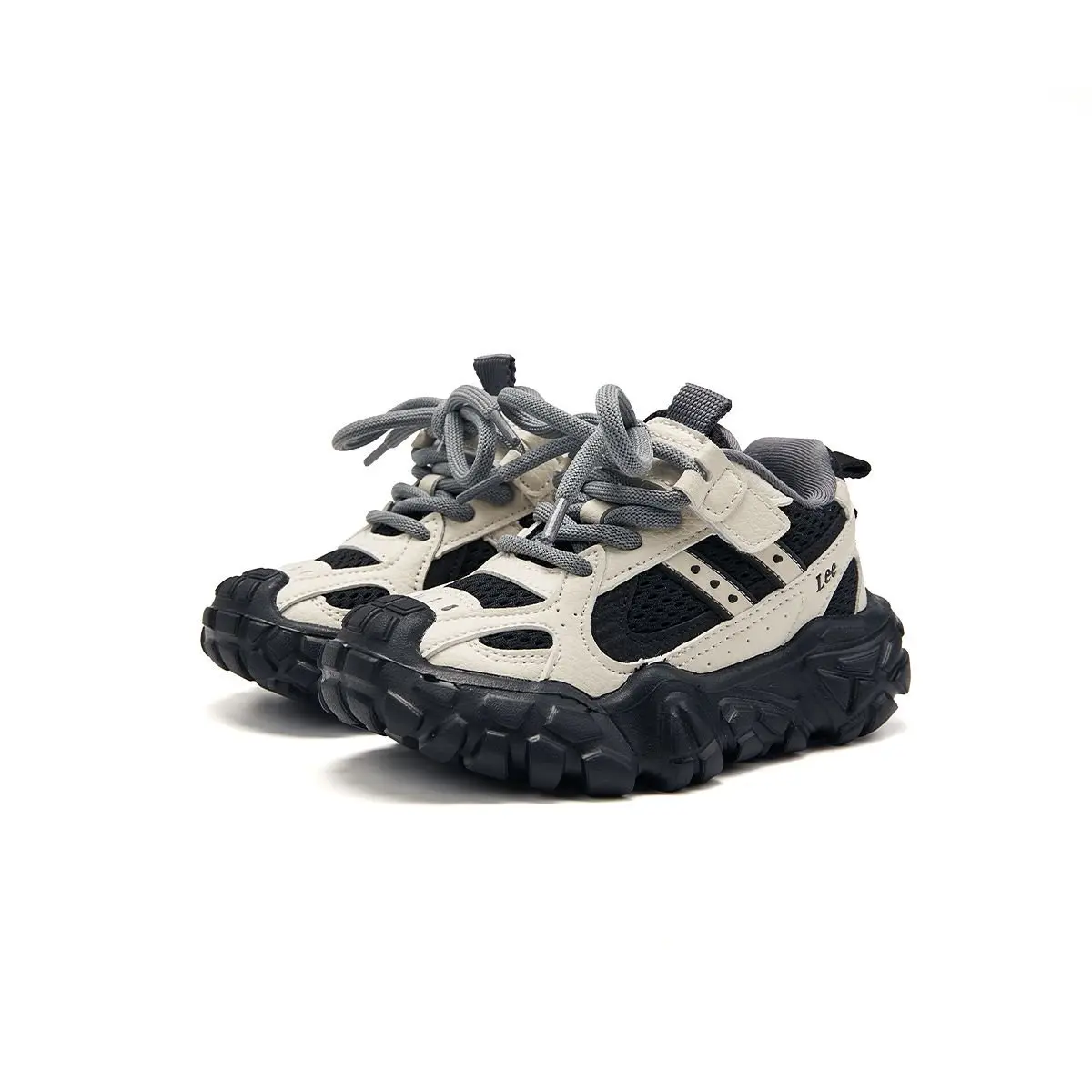 Массивные кроссовки Abrasion Resistant, Breathable, Slip Resistant, Anti Kick Low top детские для скейтбординга Lee, черный — фото 3