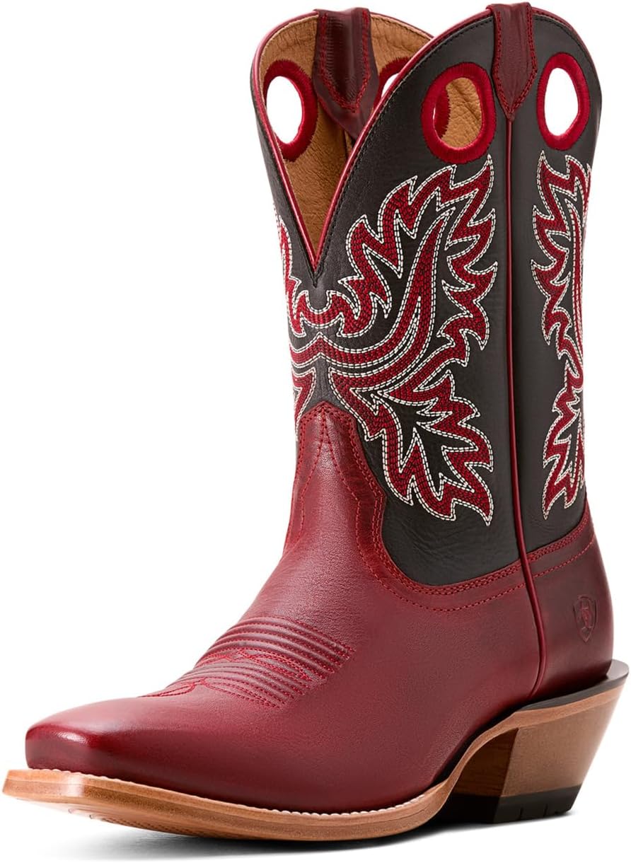 

Мужские ковбойские сапоги ARIAT Bronc Stomper вестерн, черный/красный