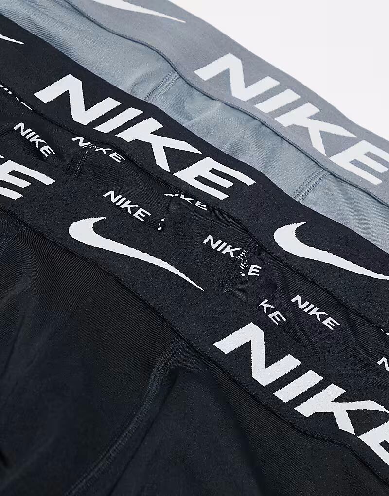 Комплект из 3 длинных боксеров Nike Dri-Fit Essential Microfibre в нескольких цветах — фото 3