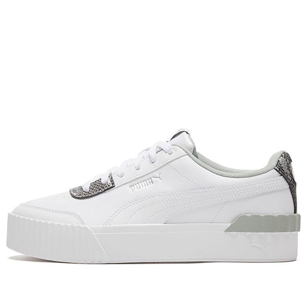 Кроссовки carina lift snake white/snake print low casual board shoes Puma, белый