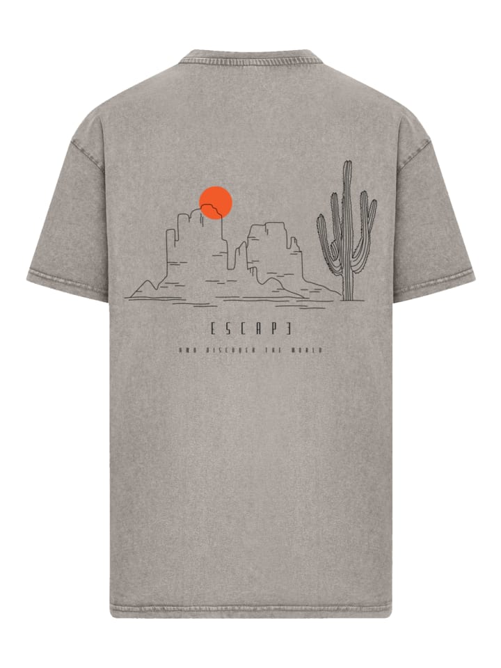 

Футболка Oversize Escape Discover the World Savannah in Asphalt F4NT4STIC