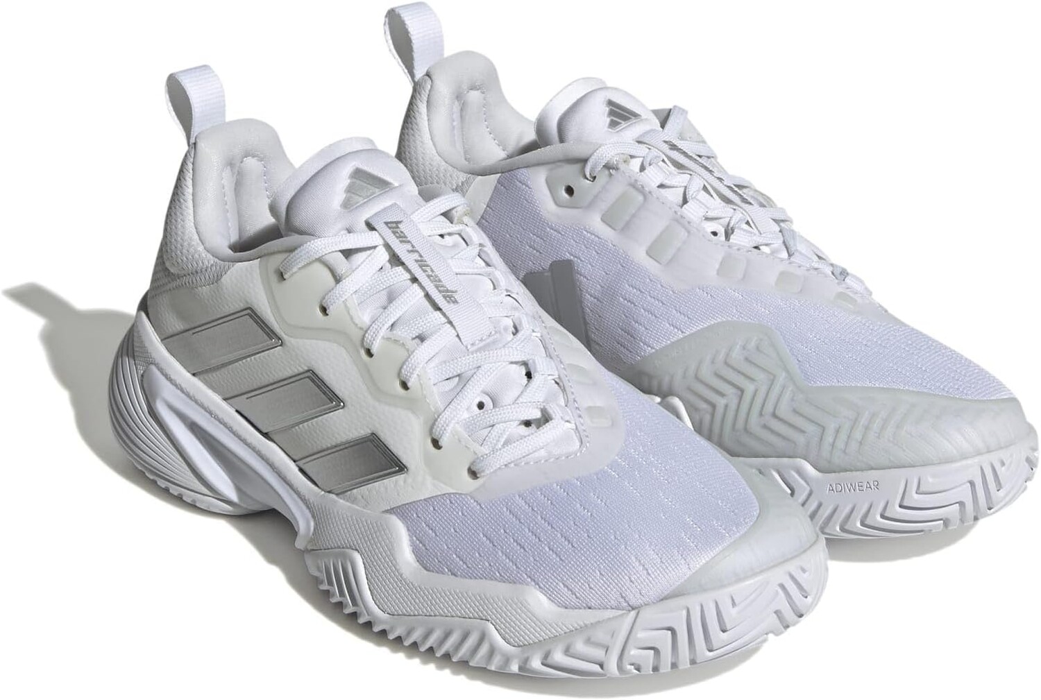 Кроссовки Barricade adidas, цвет Footwear White/Silver Metallic/Grey One