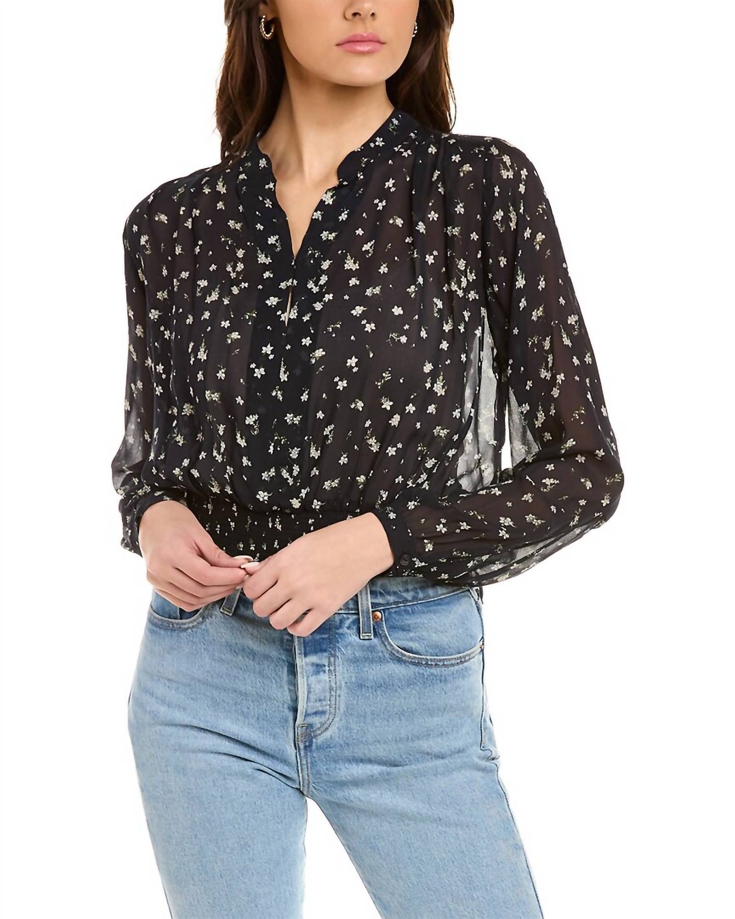 

Топ Calista Floral в синем цветочном узоре rag & bone