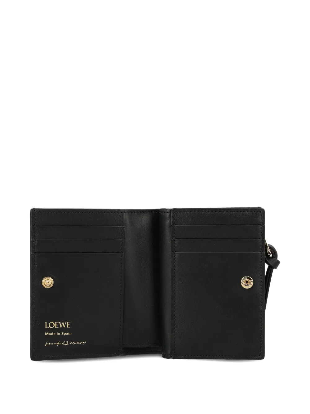 Кошелек из комбинированной кожи LOEWE, черный — фото 4