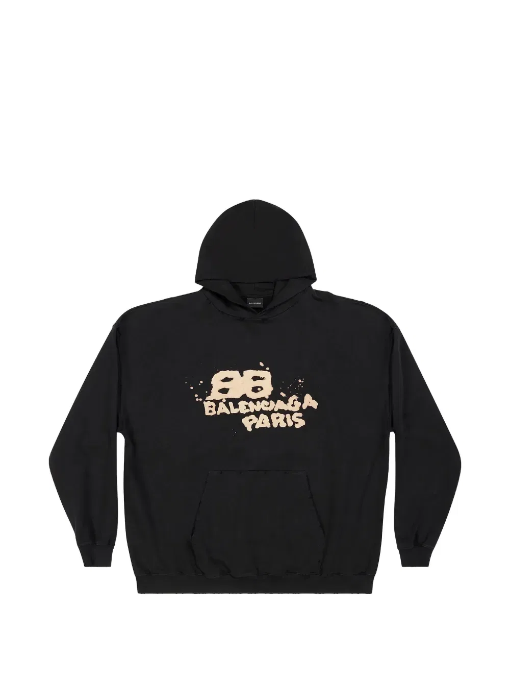 Худи с надписями Balenciaga, черный