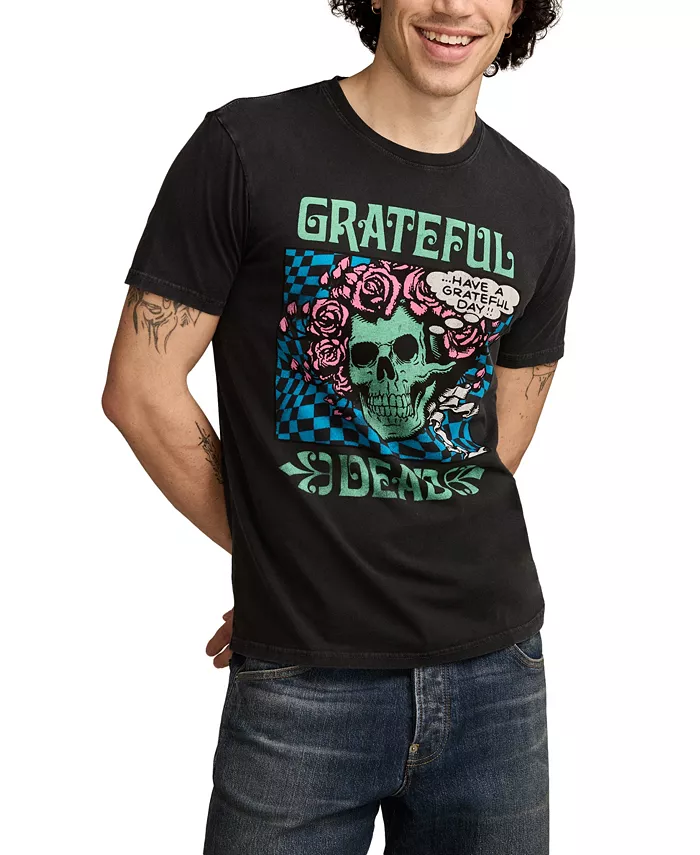 

Мужская футболка Grateful Dead Neon Lucky Brand, черный