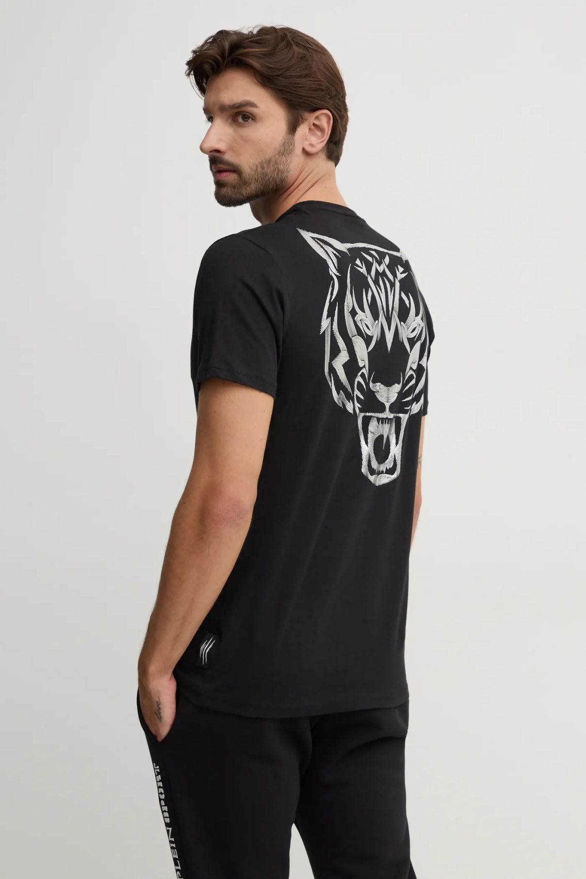 

PLEIN SPORT хлопковая футболка, черный