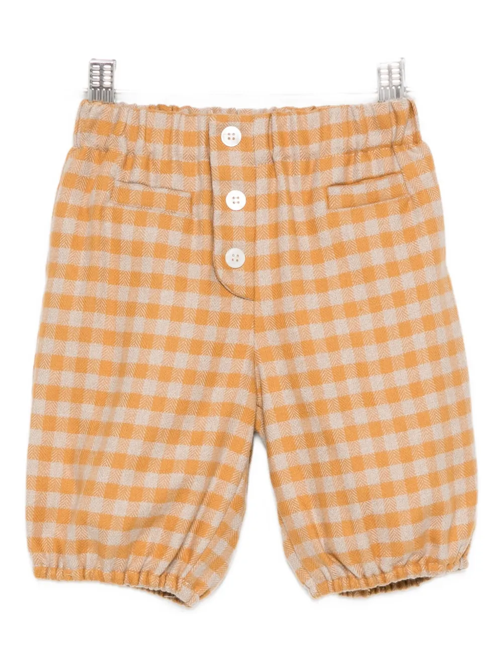 

Шорты в клетку на пуговицах La Stupenderia, оранжевый