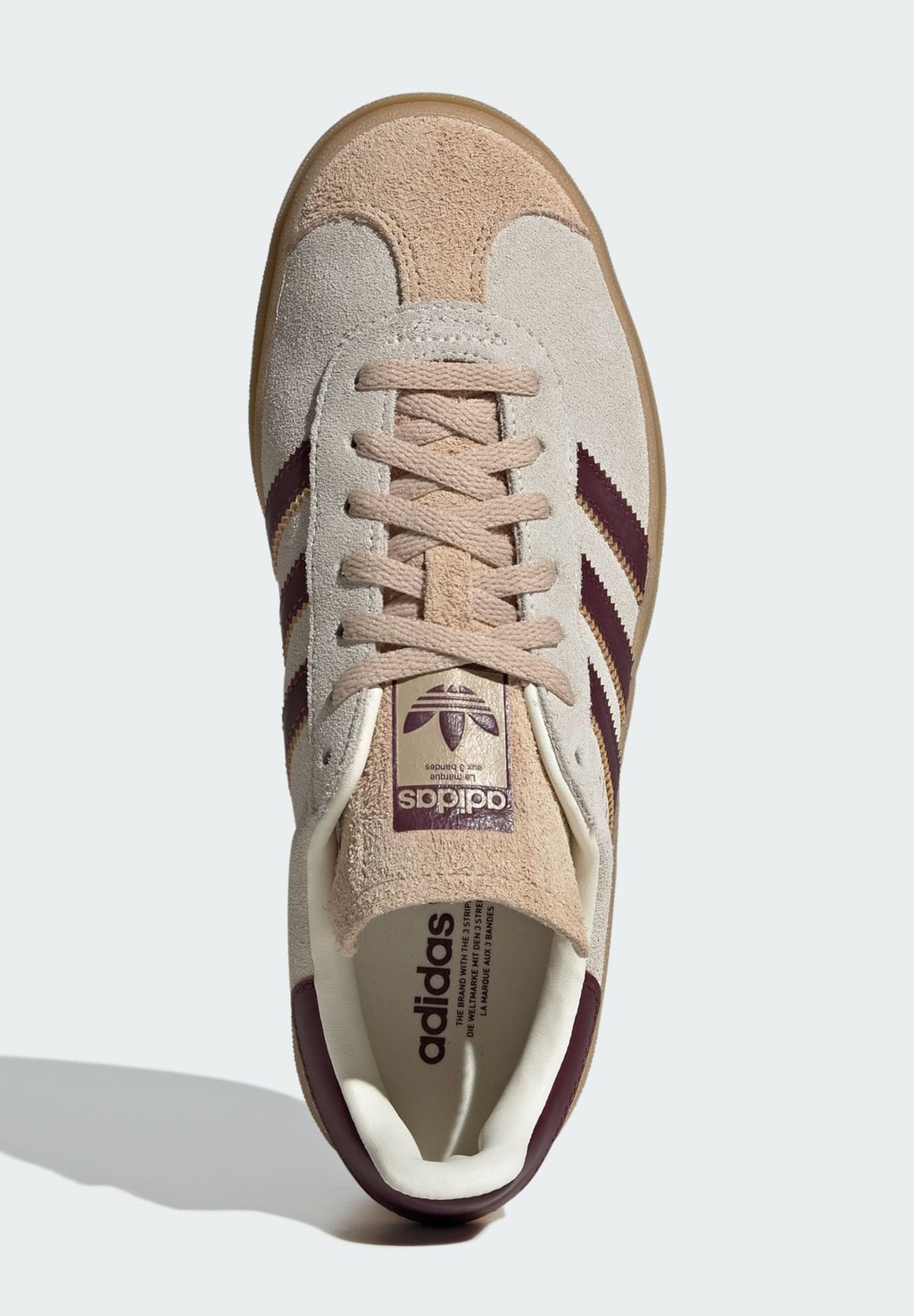 Низкие кеды GAZELLE BOLD Adidas Originals, слоновая кость — фото 3