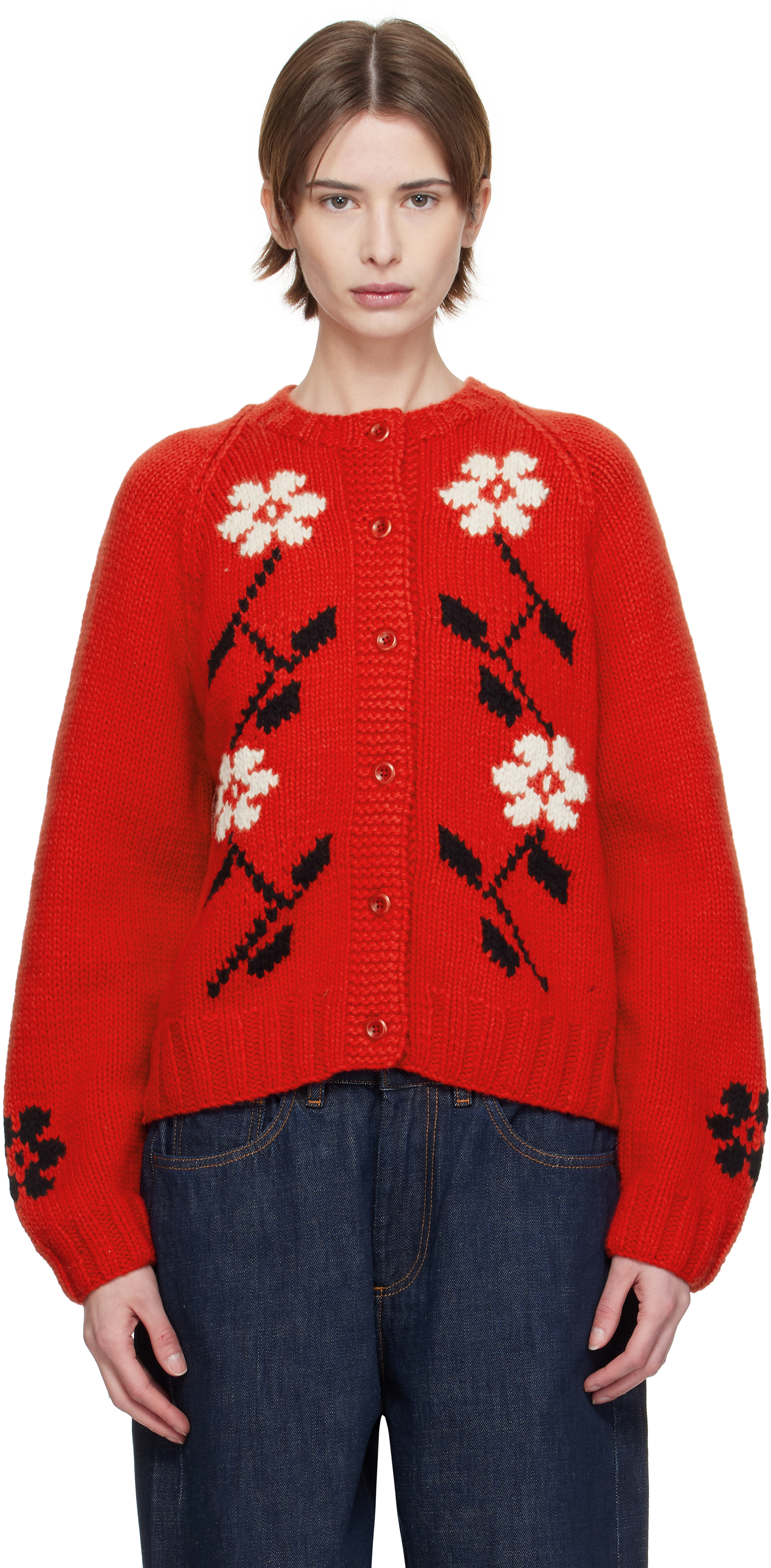 

Кардиган YC Red Atomic Flower YMC