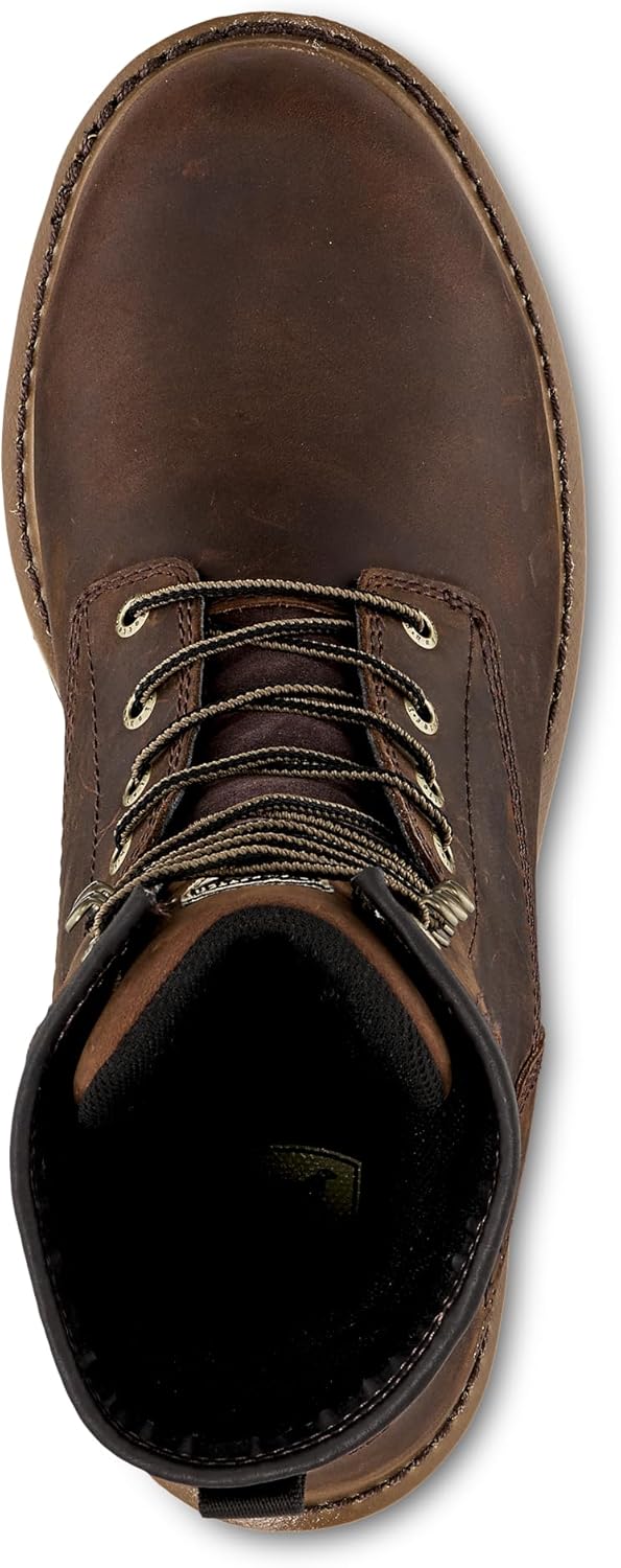 Irish Setter, Mesabi, мужская одежда, 8, водонепроницаемая, изолированная 600 г, стальной защитный нос, сапоги для лесоруба, коричневый — фото 4