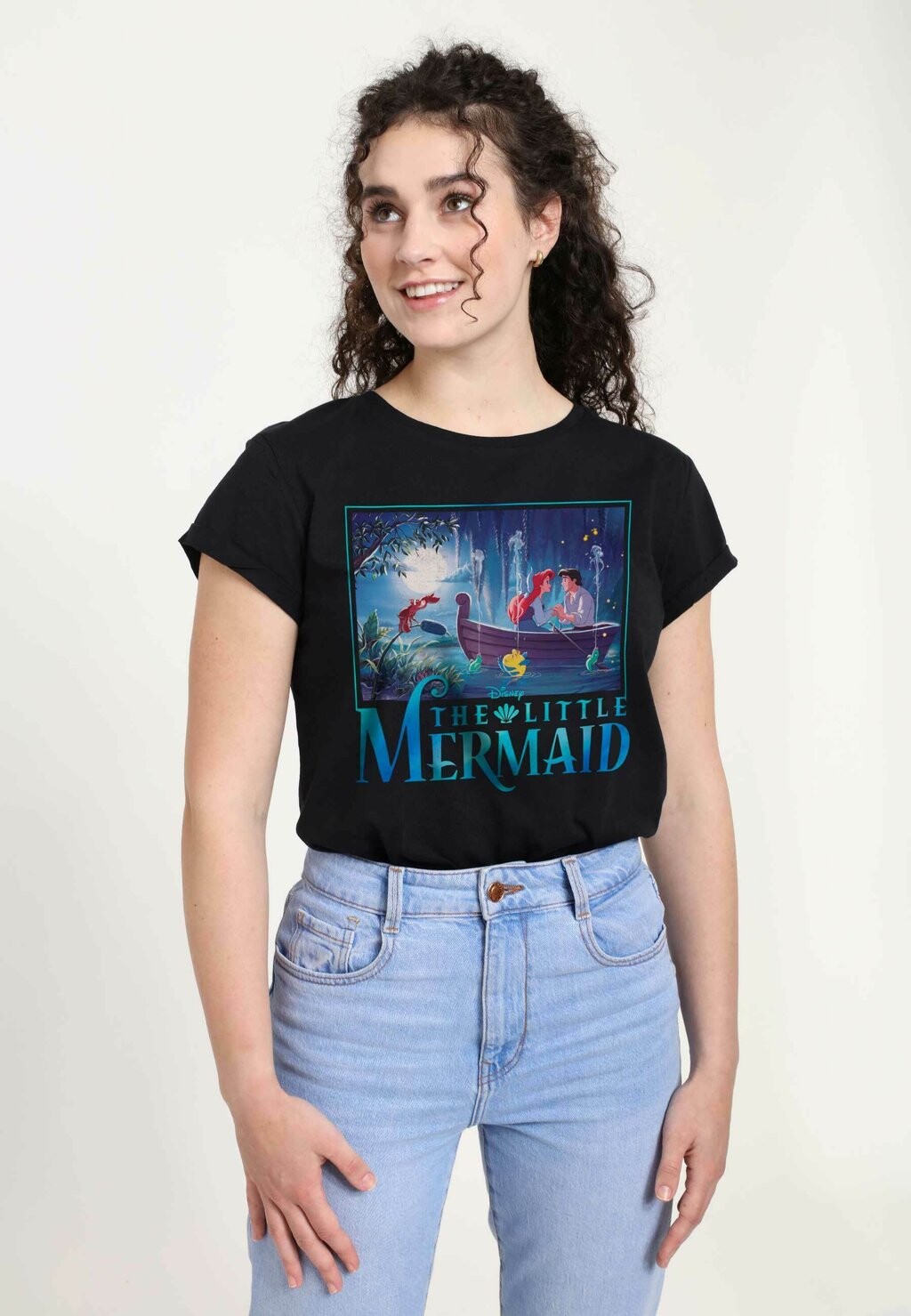 

Футболка с принтом THE LITTLE MERMAID LITTLE MERMAID TITLE Disney, черный