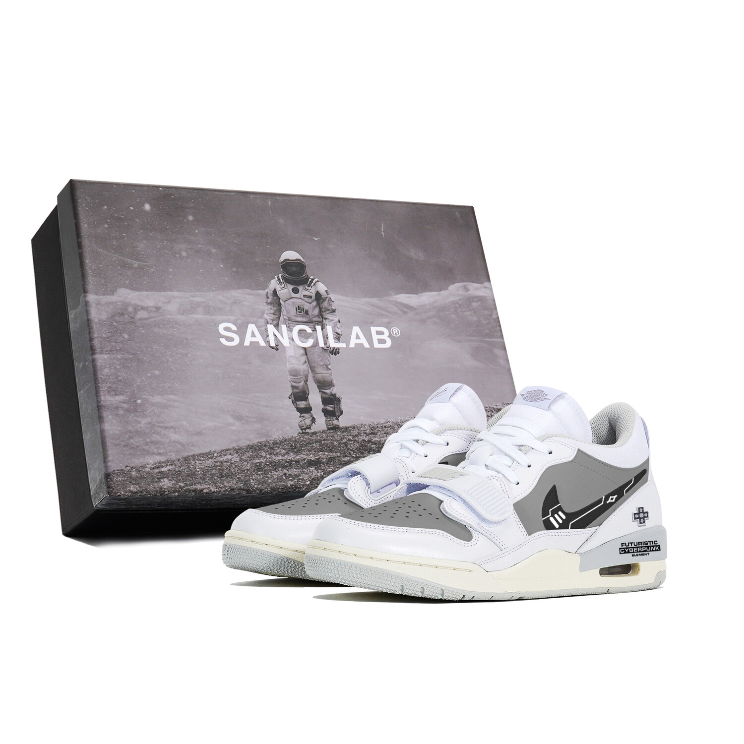 

Кроссовки Jordan Legacy 312 Vintage Basketball Shoes Men Low-top Gray, белый
