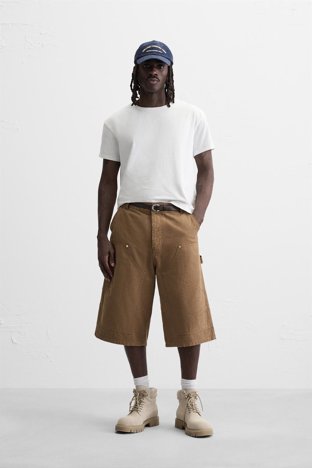 

Шорты - бермуды carpenter ZARA, цвет Tobacco