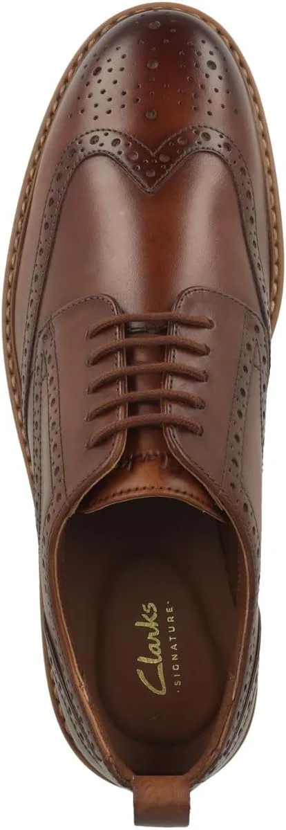 Мужские кожаные ботинки Clarks Aldwin Step, черный, размер 9.5 — фото 2