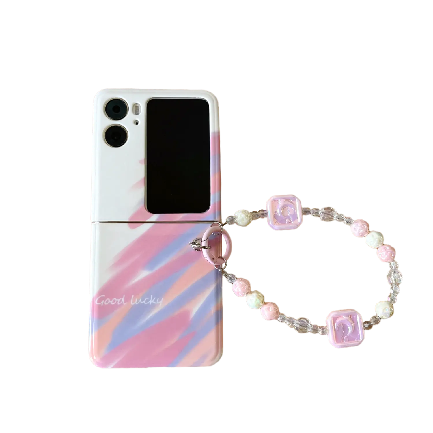 

Чехол для телефона Мивана Mifanna, IMD green pink graffiti + hanging chain